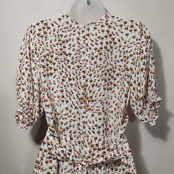 Faithfull the Brand Vanelli Floral Tie Waist Mini Dress Great Condition - 8 - Picture 10 of 15